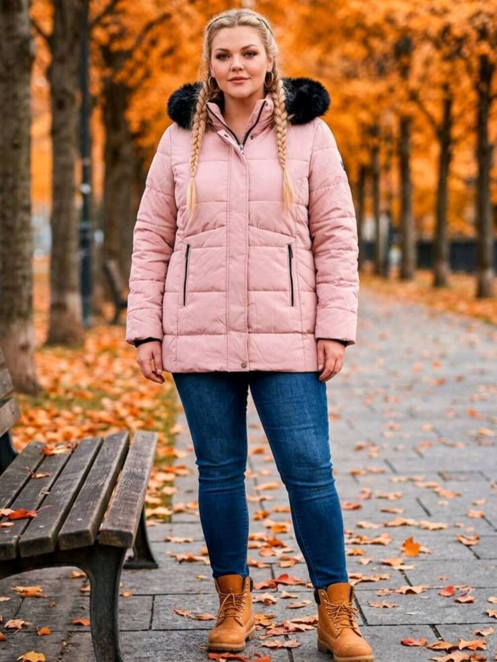 🩵NWT Pink Quilted Waterproof Hooded Puffer Jacket Size 1X